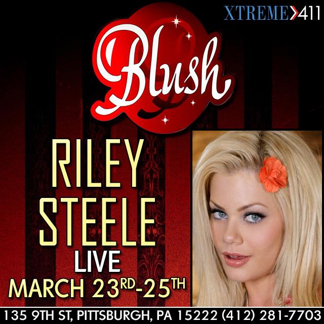 Riley Steele Live March 23rd 25th At Blush Pittsburgh Strip Clubs